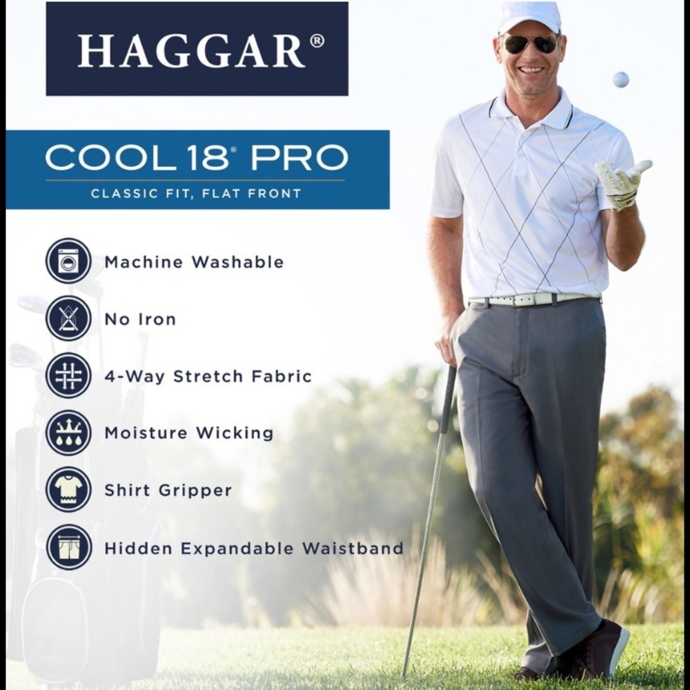 ♦️Haggar Cool 18 Classic Fit Pant 40 x 30♦️